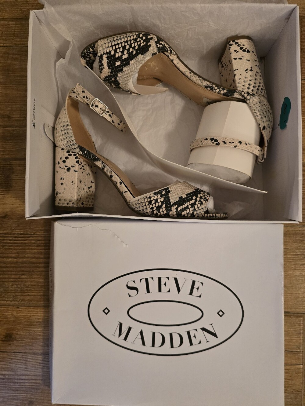 Steve Madden Mirna Snakeprint Heels